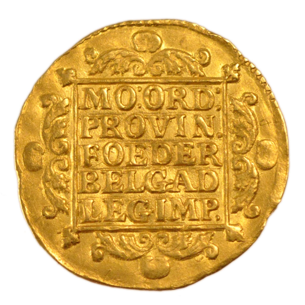 Netherlands, Ducat, 1729, KM #12, AU(55-58), Gold, 3.50