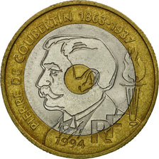Münze, Frankreich, Pierre de Coubertin, 20 Francs, 1994, Paris, S