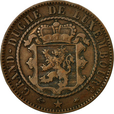 Coin, Luxembourg, William III, 10 Centimes, 1865, Paris, EF(40-45), Bronze