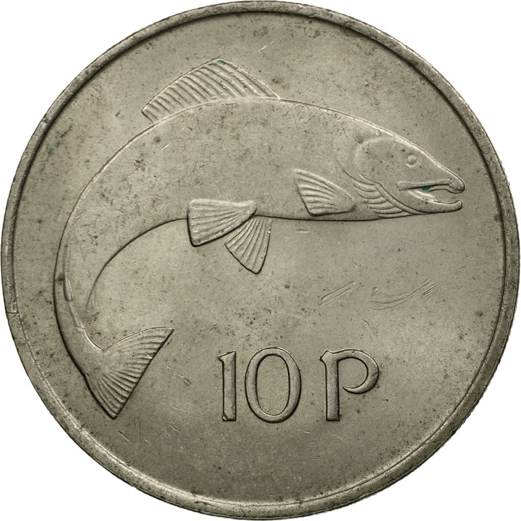 Münze, IRELAND REPUBLIC, 10 Pence, 1971, S, Copper-nickel, KM:23