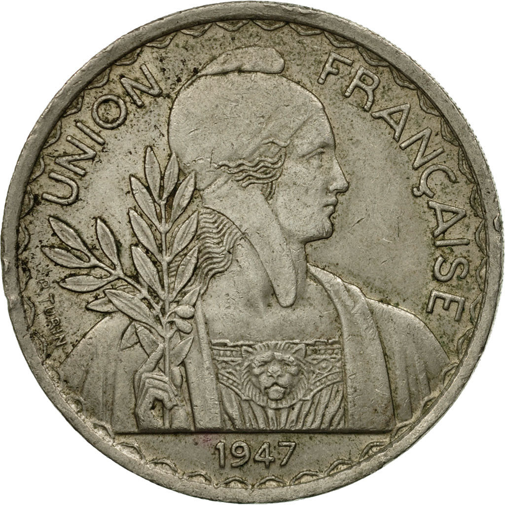 Münze, FRENCH INDO-CHINA, Piastre, 1947, Paris, S+, Copper-nickel, KM:32.2