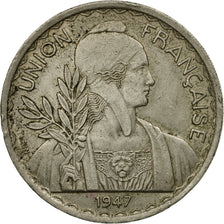 Münze, FRENCH INDO-CHINA, Piastre, 1947, Paris, S+, Copper-nickel, KM:32.2