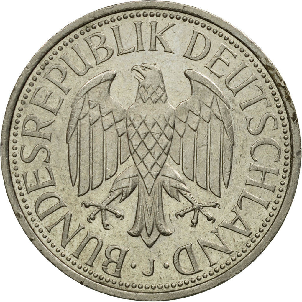 Munten, Federale Duitse Republiek, Mark, 1990, Hambourg, ZF+, Copper-nickel