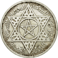 Coin, Morocco, Mohammed V, 100 Francs, 1953, Paris, EF(40-45), Silver, KM:52