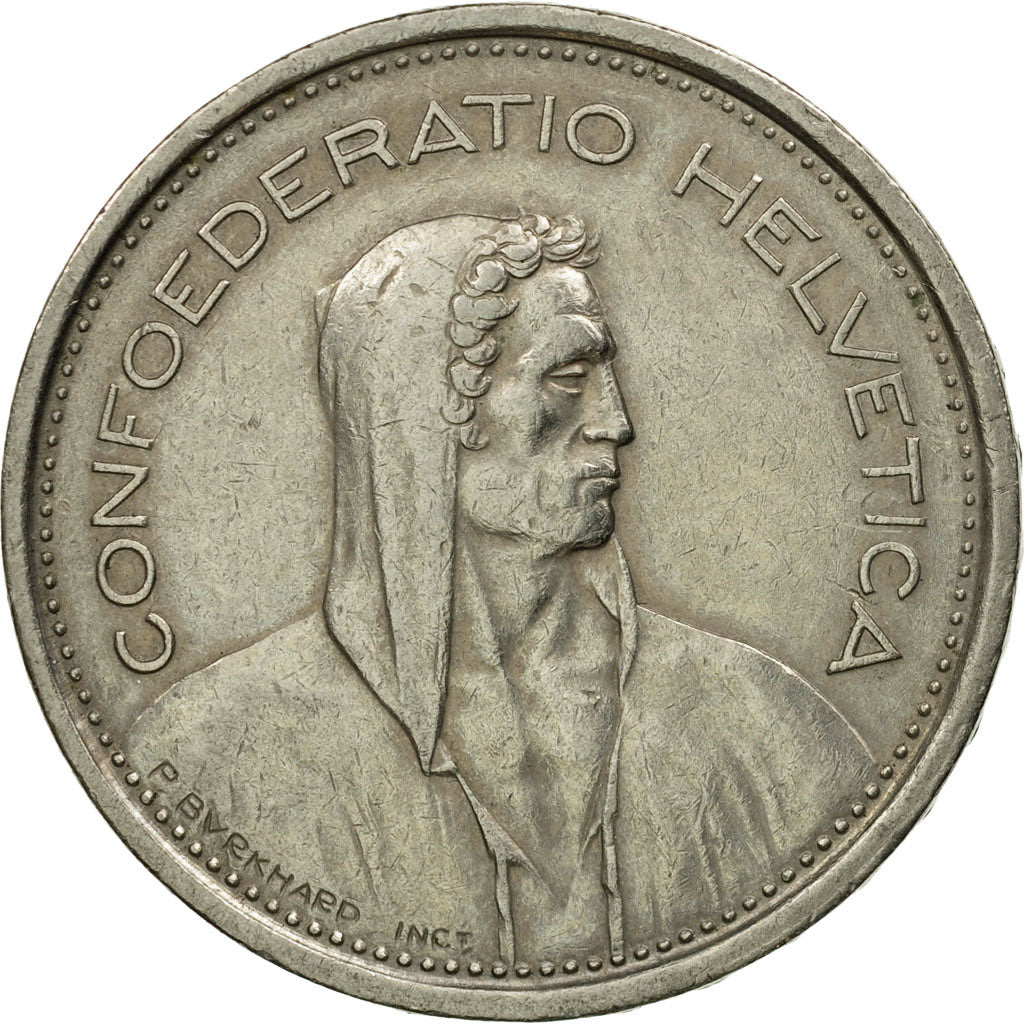 Coin, Switzerland, 5 Francs, 1968, Bern, EF(40-45), Copper-nickel, KM:40a.1