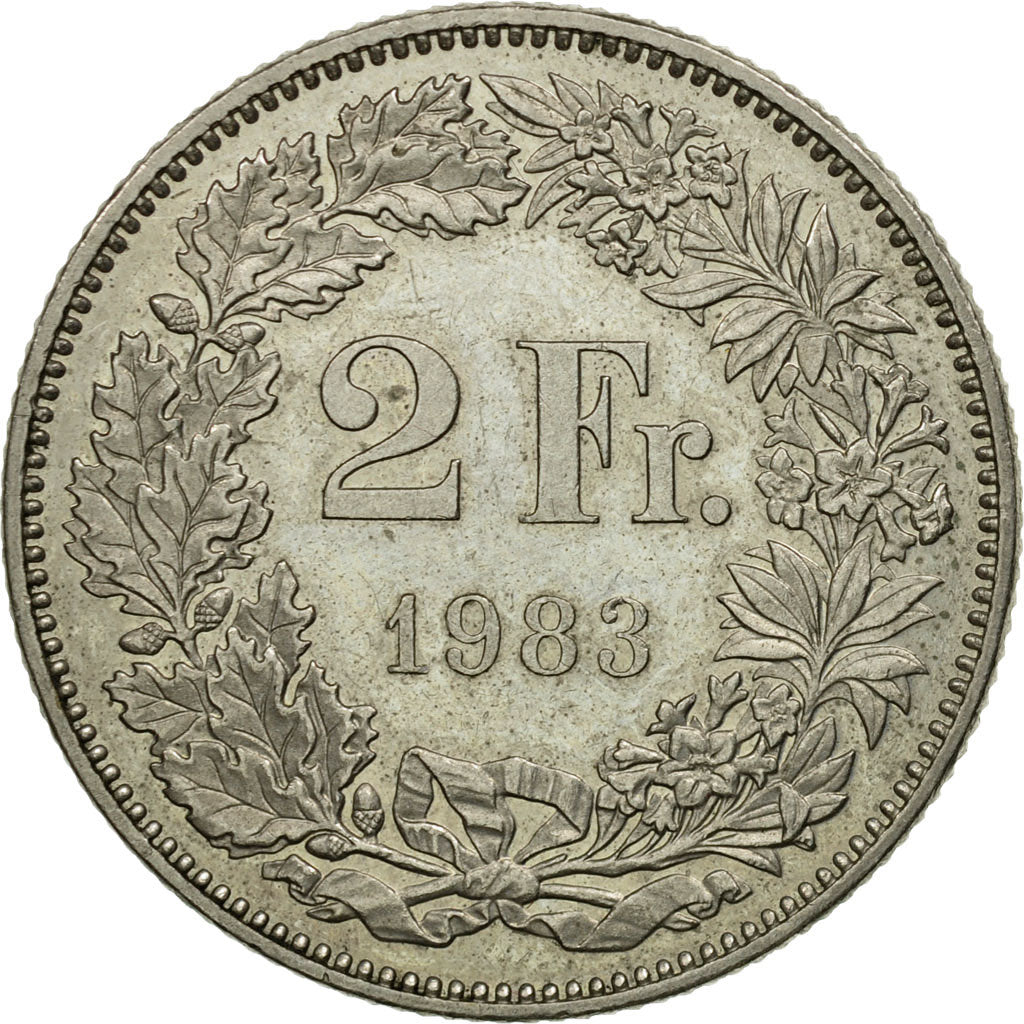 Monnaie, Suisse, 2 Francs, 1983, Bern, TTB, Copper-nickel, KM:21a.3