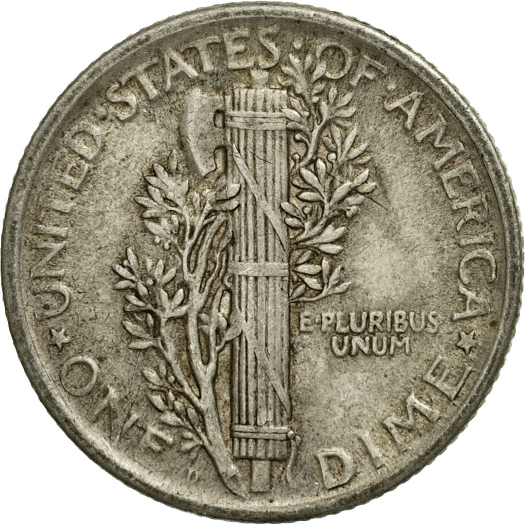 Coin, United States, Mercury Dime, Dime, 1918, U.S. Mint, Denver, VF(30-35)