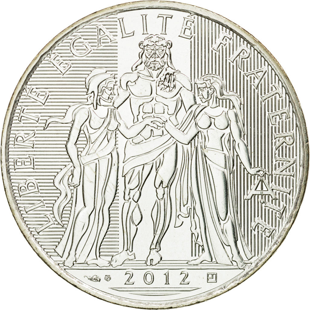 France, 10 Euro, 2012, MS(65-70), Silver, KM:2073