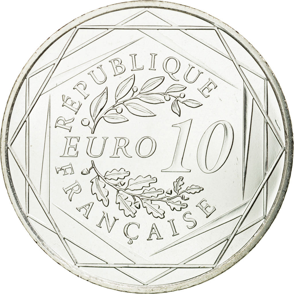 France, 10 Euro, 2012, MS(65-70), Silver, KM:2073
