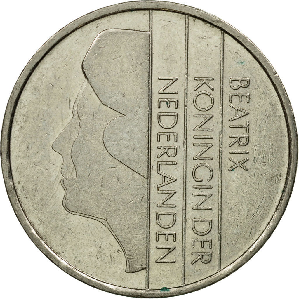 Coin, Netherlands, Beatrix, Gulden, 1987, VF(30-35), Nickel, KM:205