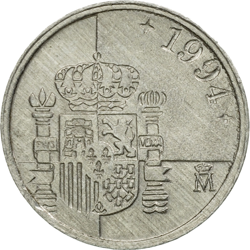 Moneda, España, Juan Carlos I, Peseta, 1994, MBC+, Aluminio, KM:832