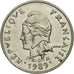 Moneda, Nueva Caledonia, 10 Francs, 1989, Paris, MBC+, Níquel, KM:11