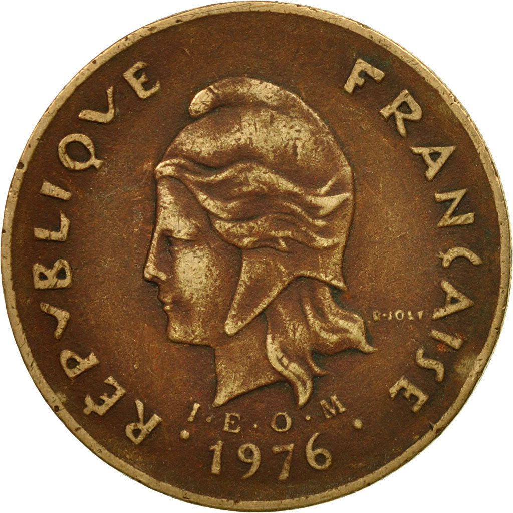 Coin, New Caledonia, 100 Francs, 1976, Paris, VF(20-25), Nickel-Bronze, KM:15