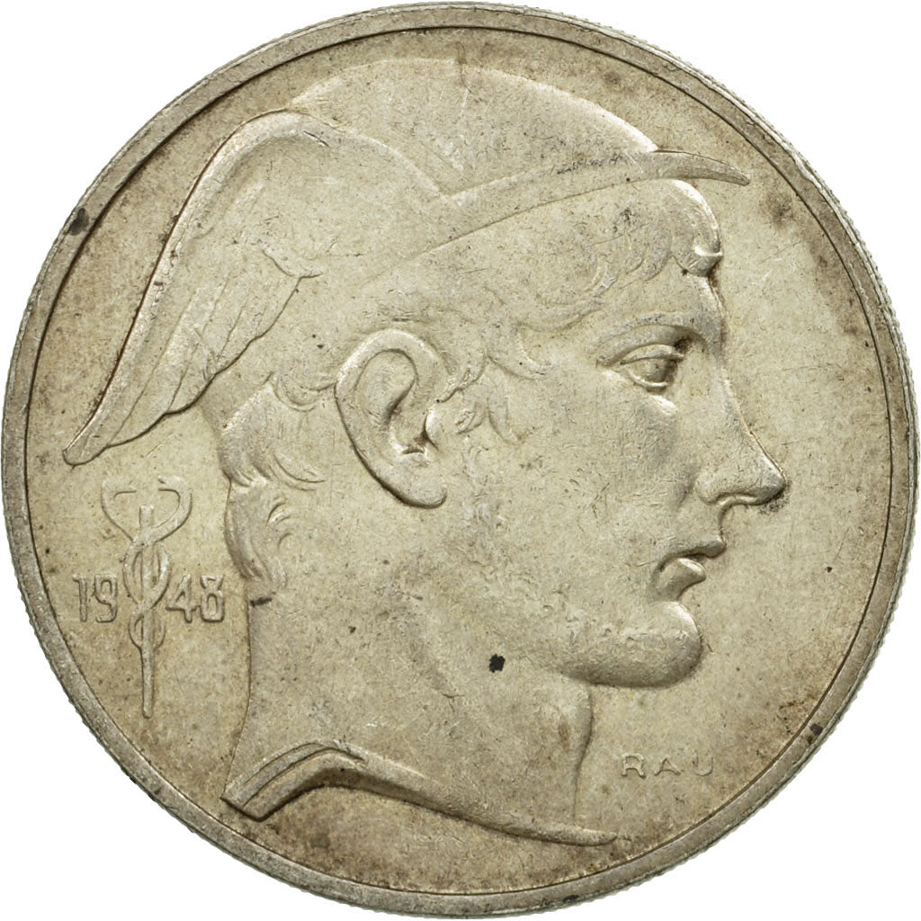 Moneta, Belgio, 50 Francs, 50 Frank, 1948, BB, Argento, KM:136.1