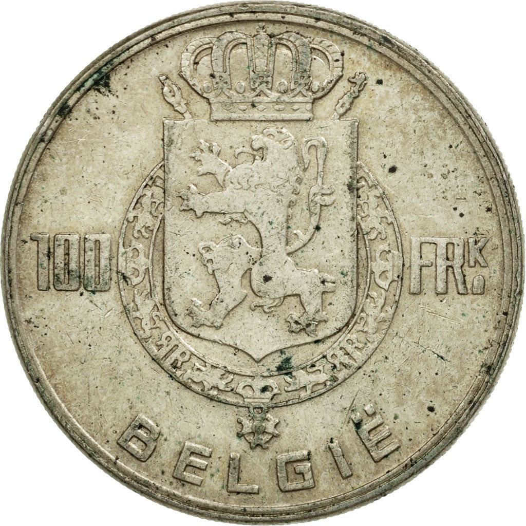 Coin, Belgium, 100 Francs, 100 Frank, 1951, VF(20-25), Silver, KM:139.1
