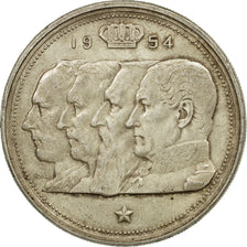 Coin, Belgium, 100 Francs, 100 Frank, 1954, VF(30-35), Silver, KM:138.1