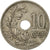 Moneda, Bélgica, 10 Centimes, 1926, BC+, Cobre - níquel, KM:86