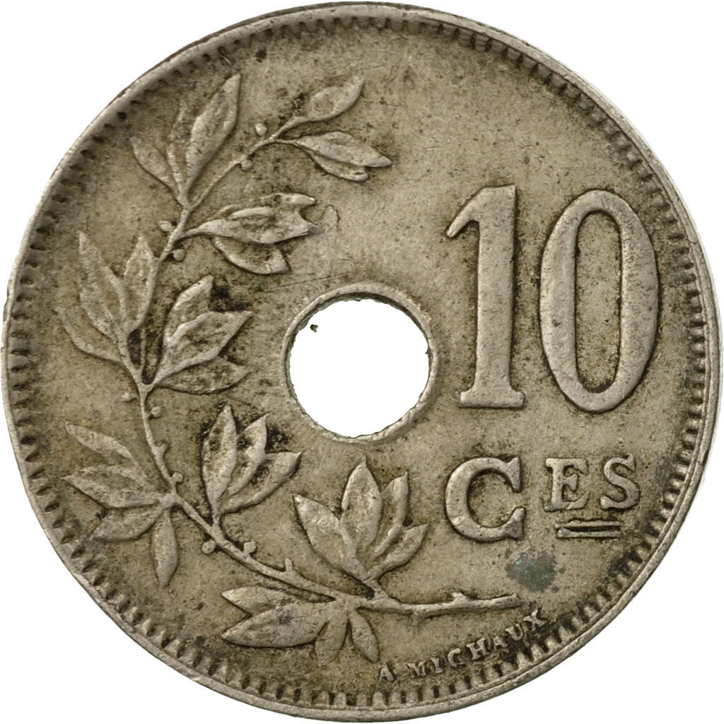 Munten, België, 10 Centimes, 1923, FR+, Copper-nickel, KM:85.1