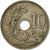 Moneta, Belgio, 10 Centimes, 1923, MB+, Rame-nichel, KM:85.1