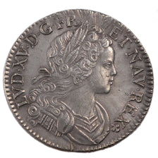 FRANCE, Écu de France-Navarre, ECU, 1719, Paris, KM #435.1, AU(50-53), Silver, .