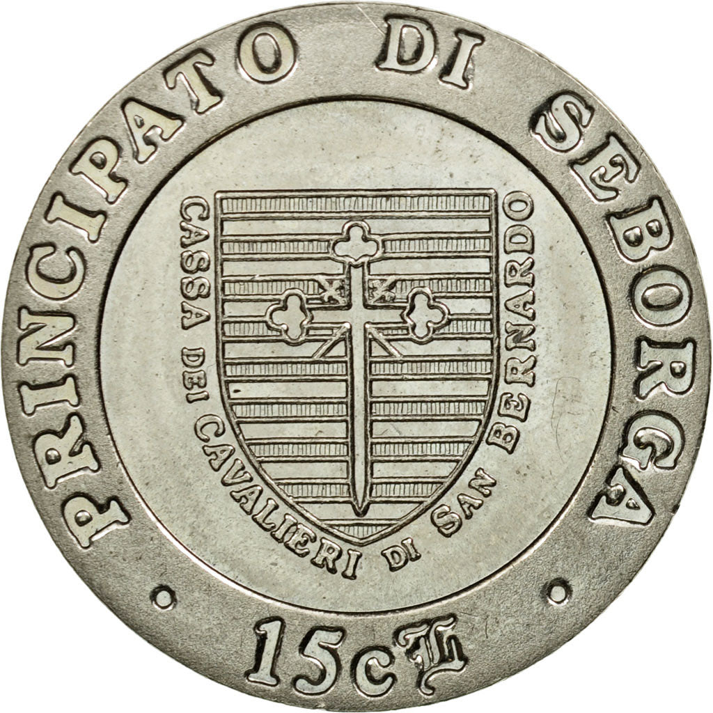 Coin, SEBORGA, Prince Giorgio I, 15 Centesimi, 1996, Seborga, AU(55-58)