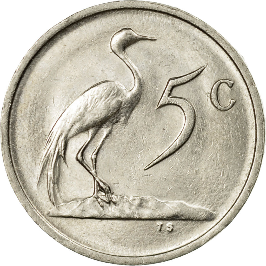 Coin, South Africa, 5 Cents, 1986, AU(50-53), Nickel, KM:84