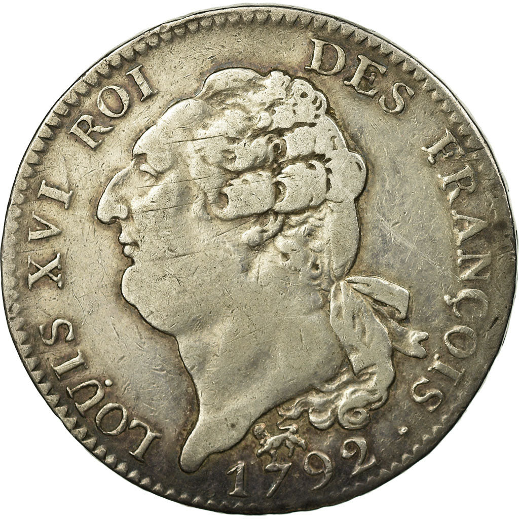 Munten, Frankrijk, Écu de 6 livres françois, ECU, 6 Livres, 1792, Paris, ZF