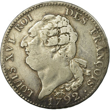 Munten, Frankrijk, Écu de 6 livres françois, ECU, 6 Livres, 1792, Paris, ZF