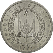 Munten, Djibouti, Franc, 1977, Paris, ZF+, Aluminium, KM:20