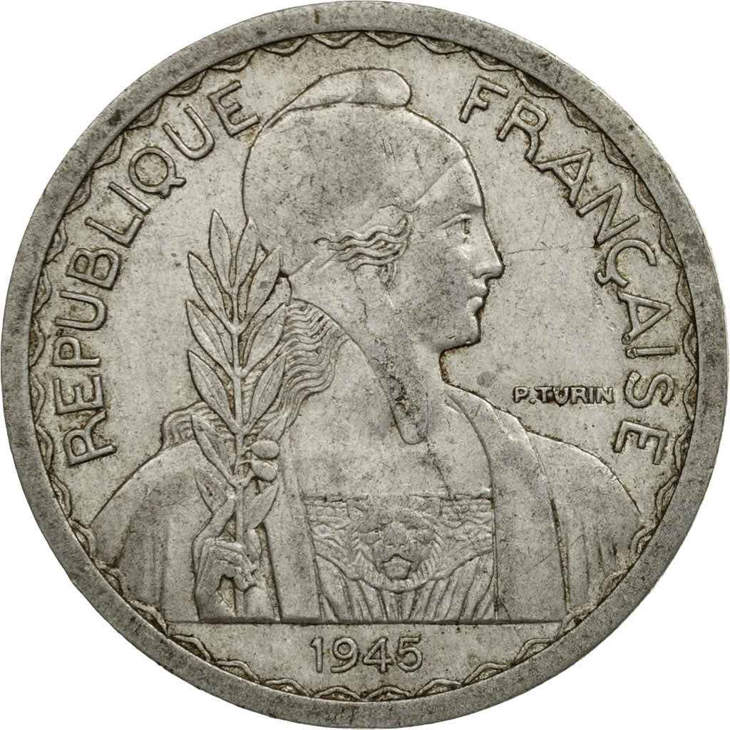Coin, FRENCH INDO-CHINA, 20 Cents, 1945, Beaumont - Le Roger, VF(30-35)