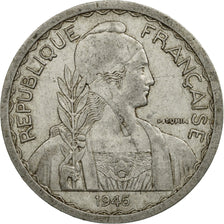 Coin, FRENCH INDO-CHINA, 20 Cents, 1945, Beaumont - Le Roger, VF(30-35)