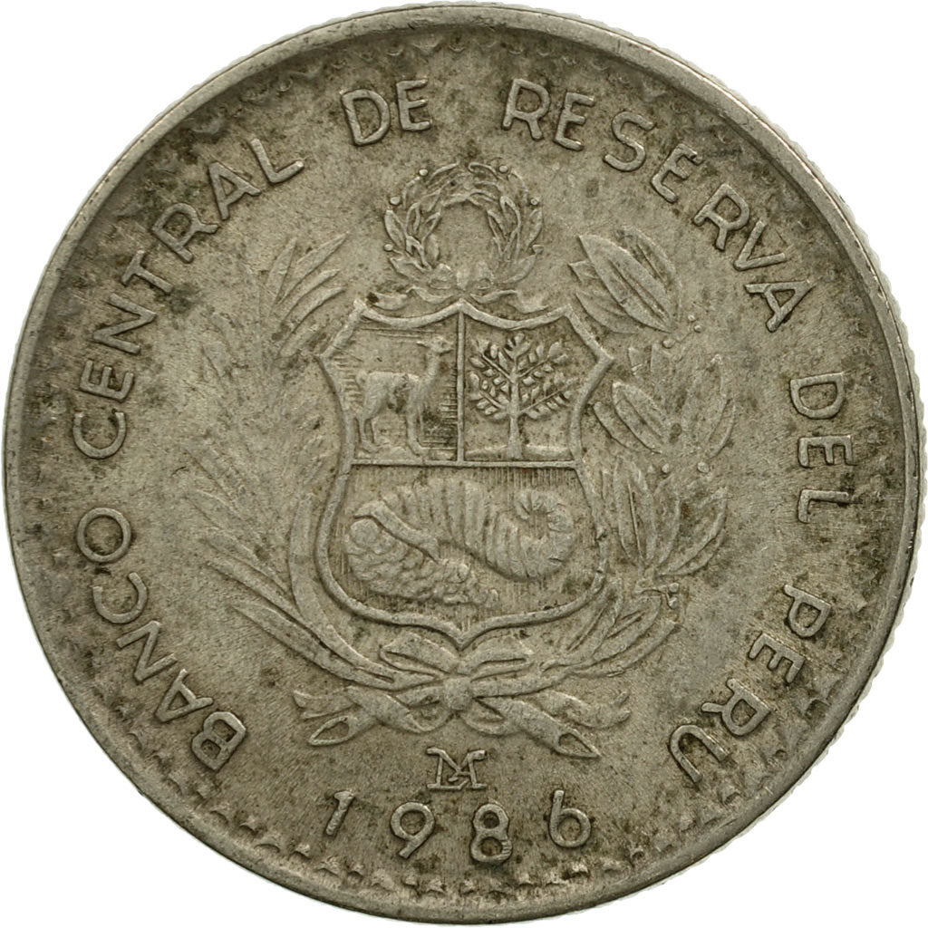 Coin, Peru, Inti, 1986, Lima, VF(20-25), Copper-nickel, KM:296