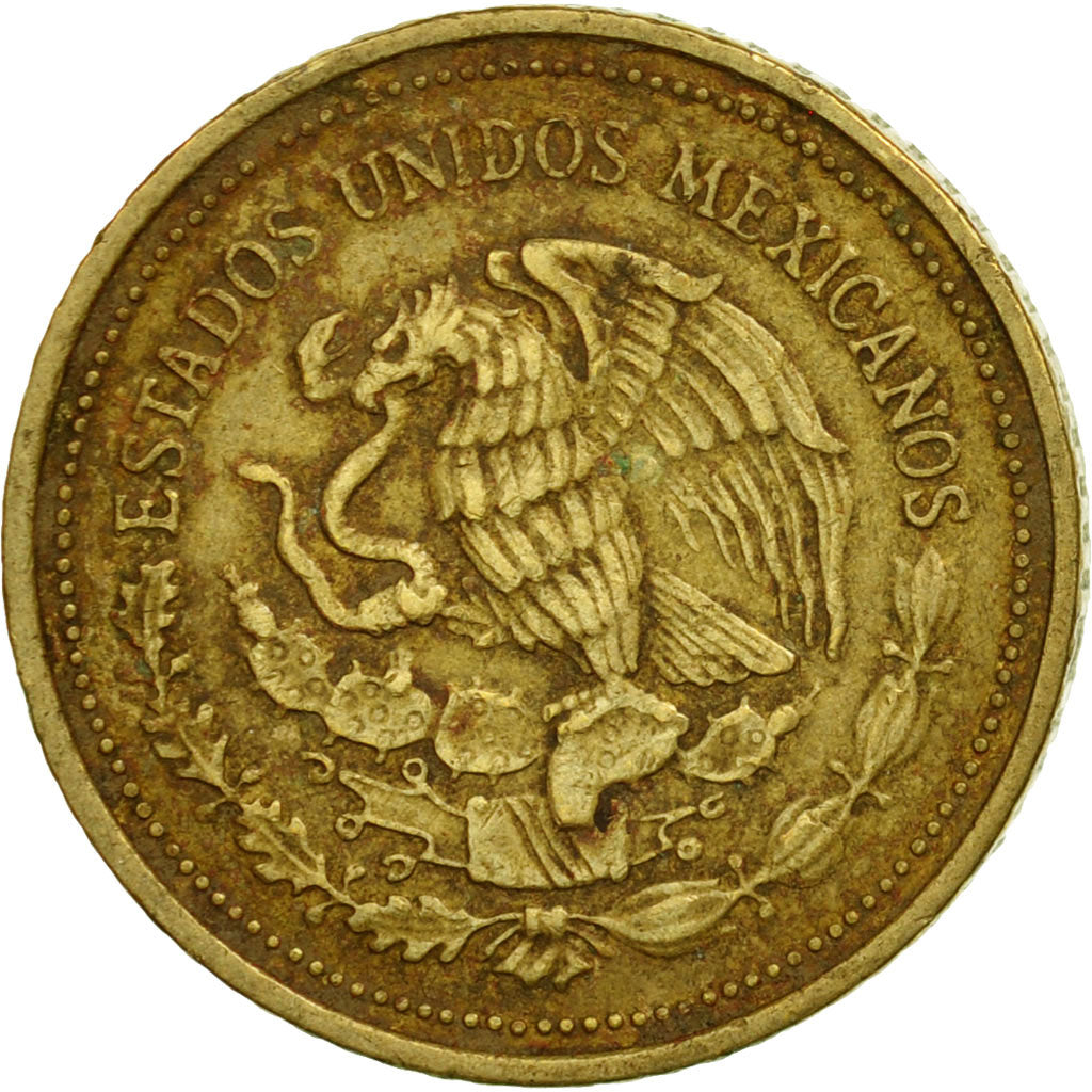 Moneda, México, 20 Pesos, 1985, Mexico City, BC+, Latón, KM:508