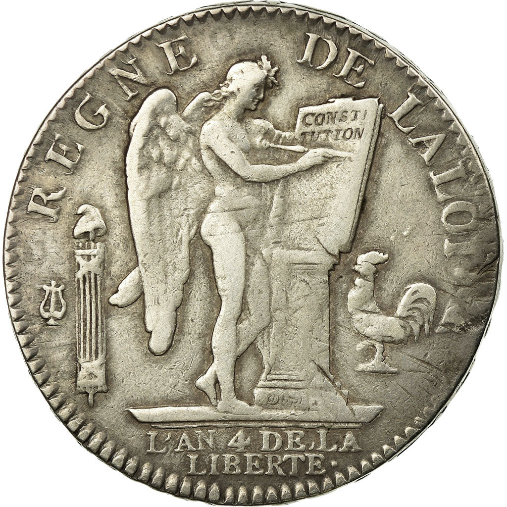 Coin, France, Écu de 6 livres françois, ECU, 6 Livres, 1792, Paris, VF(30-35)