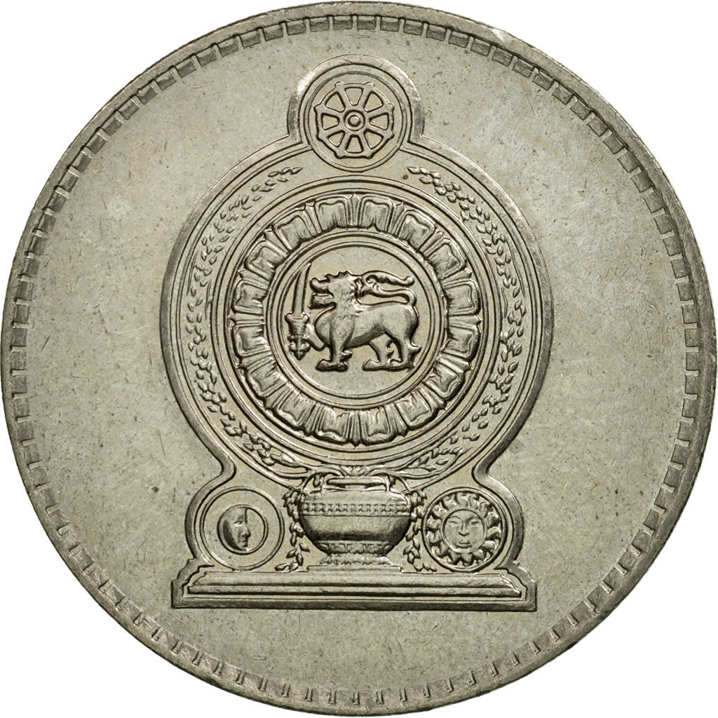 Coin, Sri Lanka, 2 Rupees, 1984, AU(50-53), Copper-nickel, KM:147