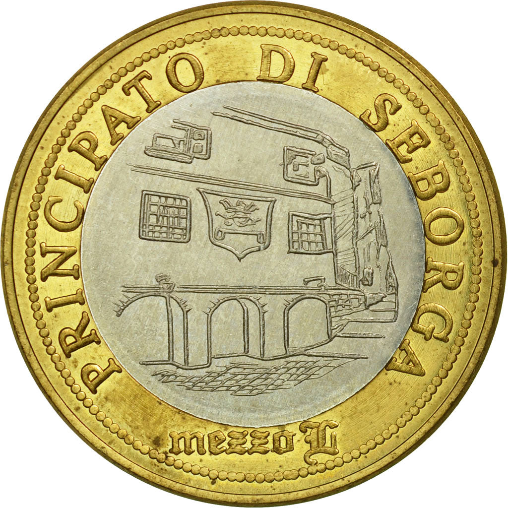 Coin, SEBORGA, Prince Giorgio I, 1/2 Luigino, 1995, Seborga, AU(55-58)