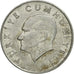 Moneda, Turquía, 10 Lira, 1985, MBC, Aluminio, KM:964