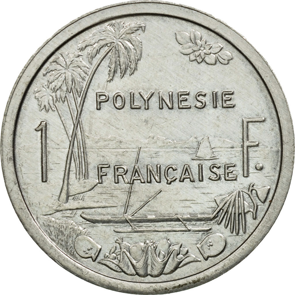 Coin, French Polynesia, Franc, 1996, Paris, AU(50-53), Aluminum, KM:11