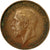Moneta, Wielka Brytania, George V, Farthing, 1927, EF(40-45), Bronze, KM:825
