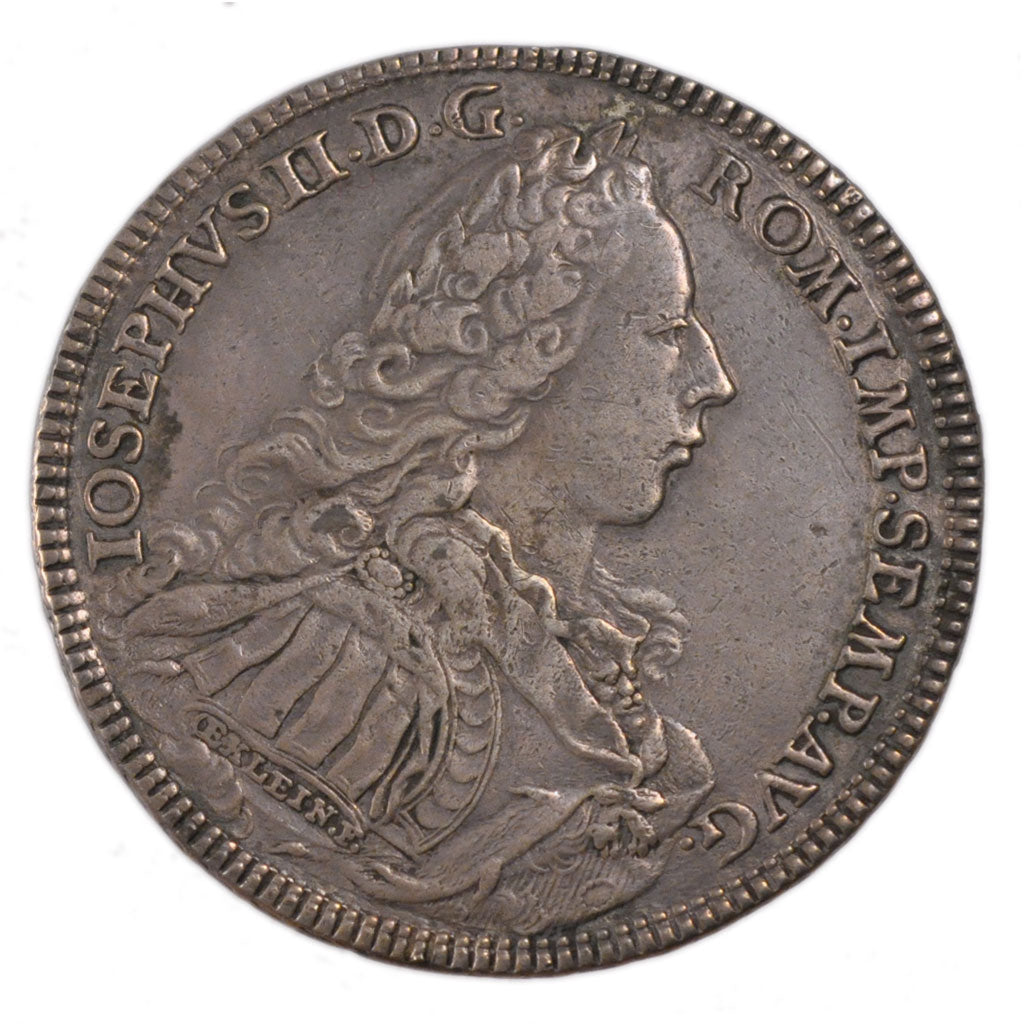 GERMAN STATES, Pfennig, 1765, KM #349, AU(50-53), Silver, 27.50
