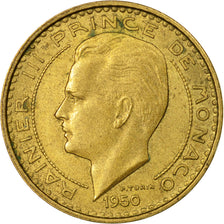 Coin, Monaco, Rainier III, 10 Francs, 1950, VF(30-35), Aluminum-Bronze, KM:130