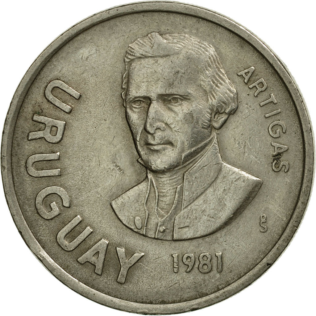Münze, Uruguay, 10 Nuevos Pesos, 1981, Santiago, S+, Copper-nickel, KM:79