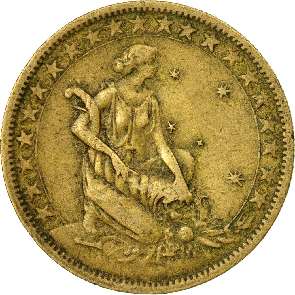 Coin, Brazil, 1000 Reis, 1927, EF(40-45), Aluminum-Bronze, KM:525