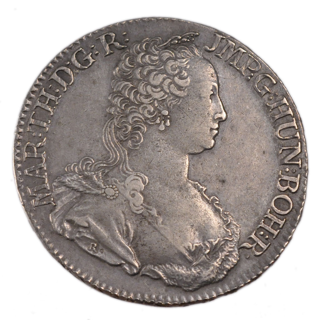 Belgium, Ducaton, 1749, KM #8, AU(50-53), Silver, 33.20