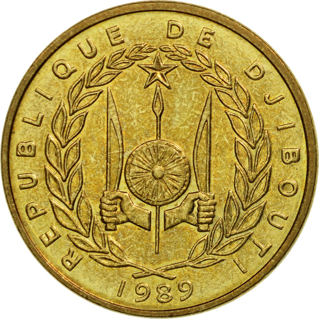 Coin, Djibouti, 500 Francs, 1989, Paris, EF(40-45), Aluminum-Bronze, KM:27