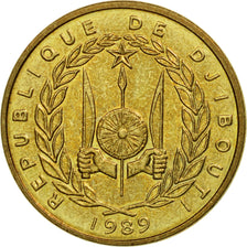 Coin, Djibouti, 500 Francs, 1989, Paris, EF(40-45), Aluminum-Bronze, KM:27