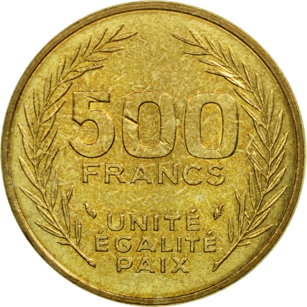 Coin, Djibouti, 500 Francs, 1989, Paris, EF(40-45), Aluminum-Bronze, KM:27
