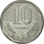 Moneda, Costa Rica, 10 Colones, 1985, BC+, Acero inoxidable, KM:215.2