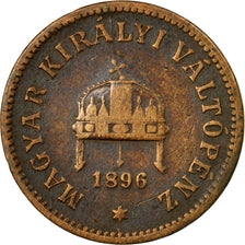Moneda, Hungría, Franz Joseph I, 2 Filler, 1896, Kormoczbanya, MBC, Bronce