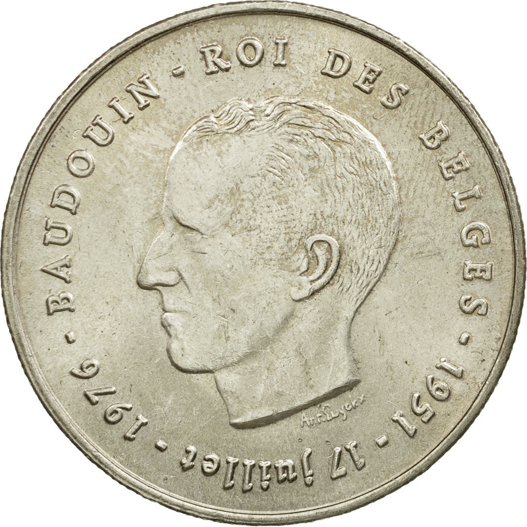 Coin, Belgium, 250 Francs, 250 Frank, 1976, Brussels, EF(40-45), Silver